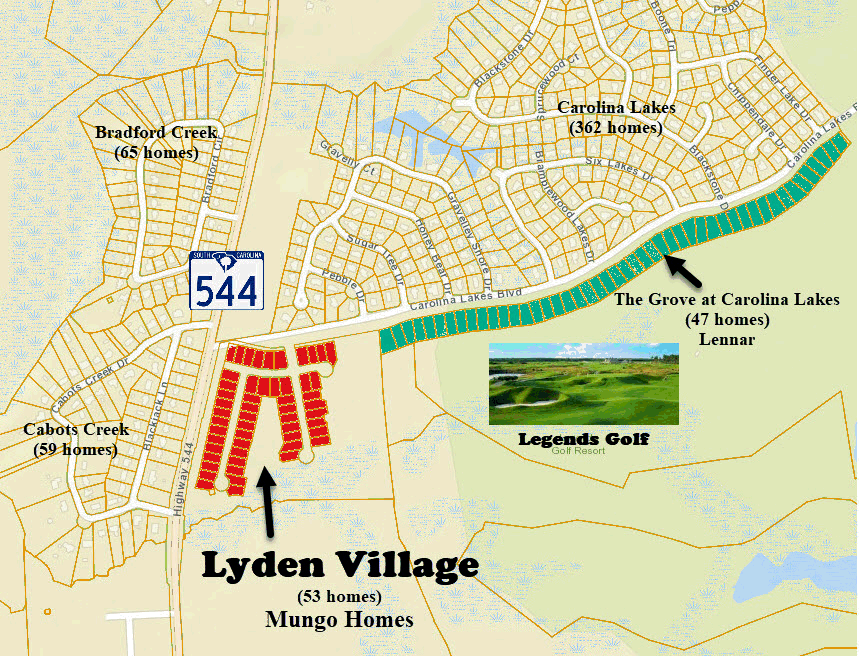 Lyden Village new home community in Carolina Forest.